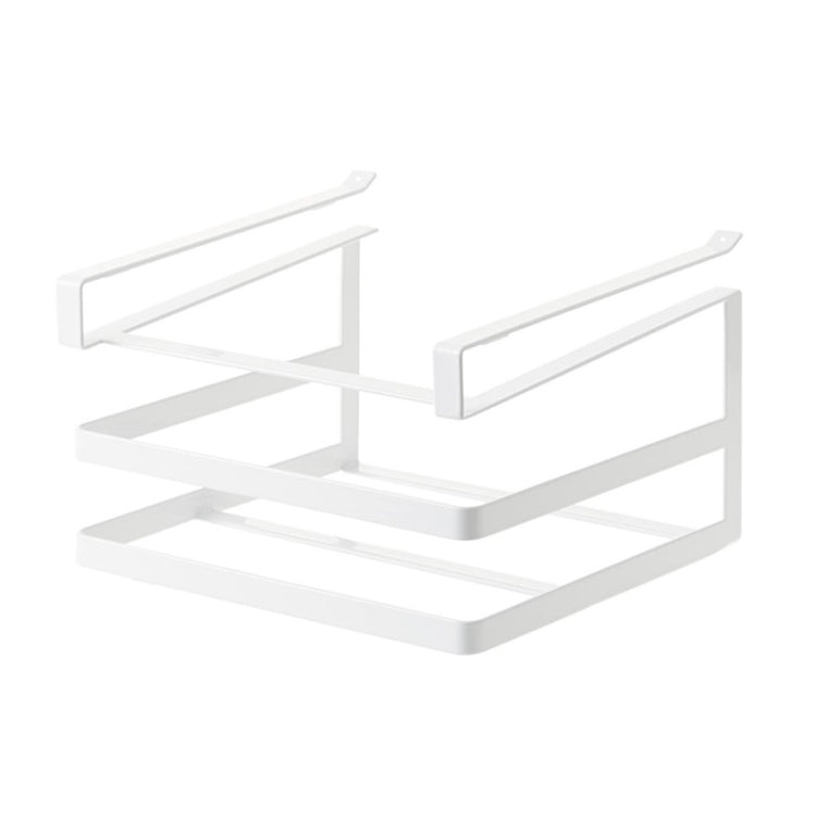 Support de rangement mural double couche sans perçage pour planches à découper de cuisine
