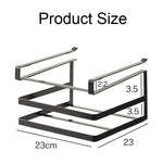 Support de rangement mural double couche sans perçage pour planches à découper de cuisine