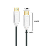 Câble de connexion moniteur ligne optique en fibre HDMI version 2.0 4K Ultra Haute Définition, longueurs : 10m, 15m, 20m, 25m, 30m, 35m, 40m, 50m, 60m avec arbre, 70m avec arbre, 80m avec arbre, 90m avec arbre, 100m avec arbre