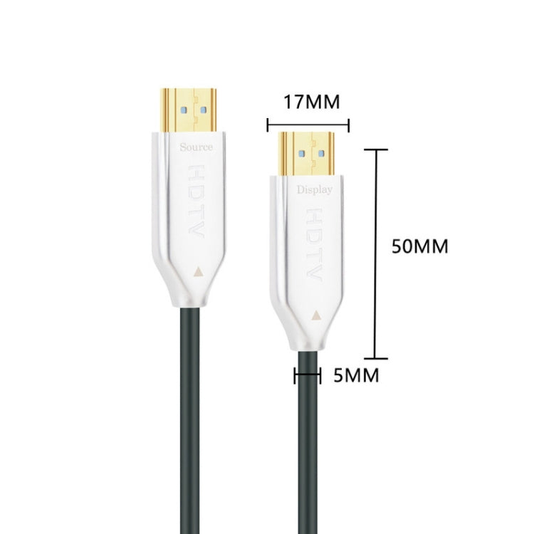 Câble de connexion moniteur ligne optique en fibre HDMI version 2.0 4K Ultra Haute Définition, longueurs : 10m, 15m, 20m, 25m, 30m, 35m, 40m, 50m, 60m avec arbre, 70m avec arbre, 80m avec arbre, 90m avec arbre, 100m avec arbre