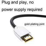 Câble de connexion moniteur ligne optique en fibre HDMI version 2.0 4K Ultra Haute Définition, longueurs : 10m, 15m, 20m, 25m, 30m, 35m, 40m, 50m, 60m avec arbre, 70m avec arbre, 80m avec arbre, 90m avec arbre, 100m avec arbre