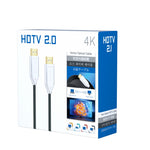 Câble de connexion moniteur ligne optique en fibre HDMI version 2.0 4K Ultra Haute Définition, longueurs : 10m, 15m, 20m, 25m, 30m, 35m, 40m, 50m, 60m avec arbre, 70m avec arbre, 80m avec arbre, 90m avec arbre, 100m avec arbre