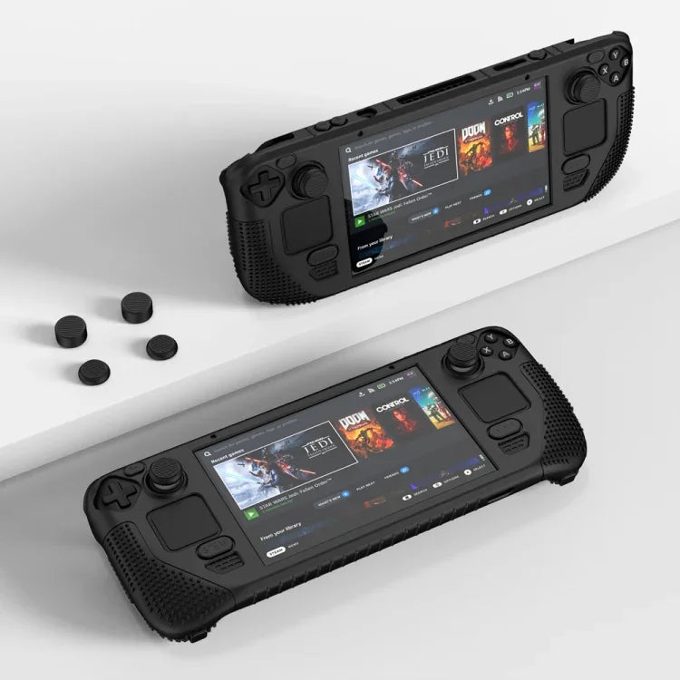 Étui de protection antidérapant en silicone pour consoles portables Steam Deck V V4-1 avec fonction support, V4-1 (noir), V4-1 (rouge), V4-1 (vert), V4-1 (bleu)