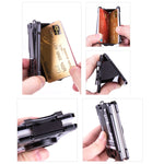 Pour portefeuille RFID antivol en métal avec porte-cartes AirTag 2e génération / AirTag 1re génération, ak-4 A Noir, ak-4 A Bleu, ak-4 A Argent, ak-4 A Gris, ak-4 B Noir, ak-4 B Argent, ak-4 B Bleu, ak-4 B Gris
