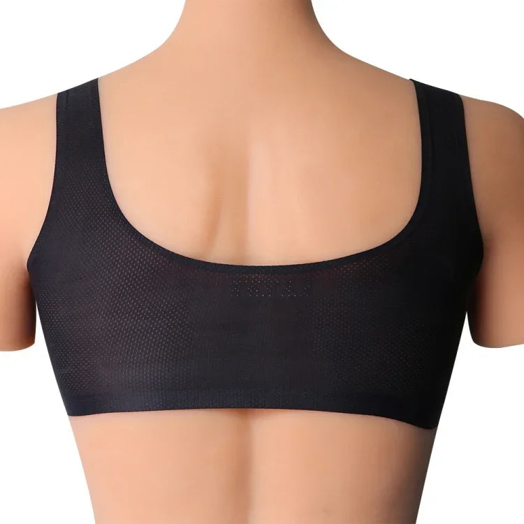 CD Crossdressing Silicone Fake Breast Vest Underwear, AA+XS 400g, A+S 500g, B+M 600g, C+L 800g, D+XL 1000g, DD+XXL 1200g, E+XXXL 1400g, EE+XXXXL 1600g