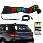Écran LED flexible de voiture, contrôle par application mobile, connexion Bluetooth, S1664RGB 390x107mm, S1696RGB 672x122mm, S3264RGB 390x187mm, S3296RGB 672x218mm