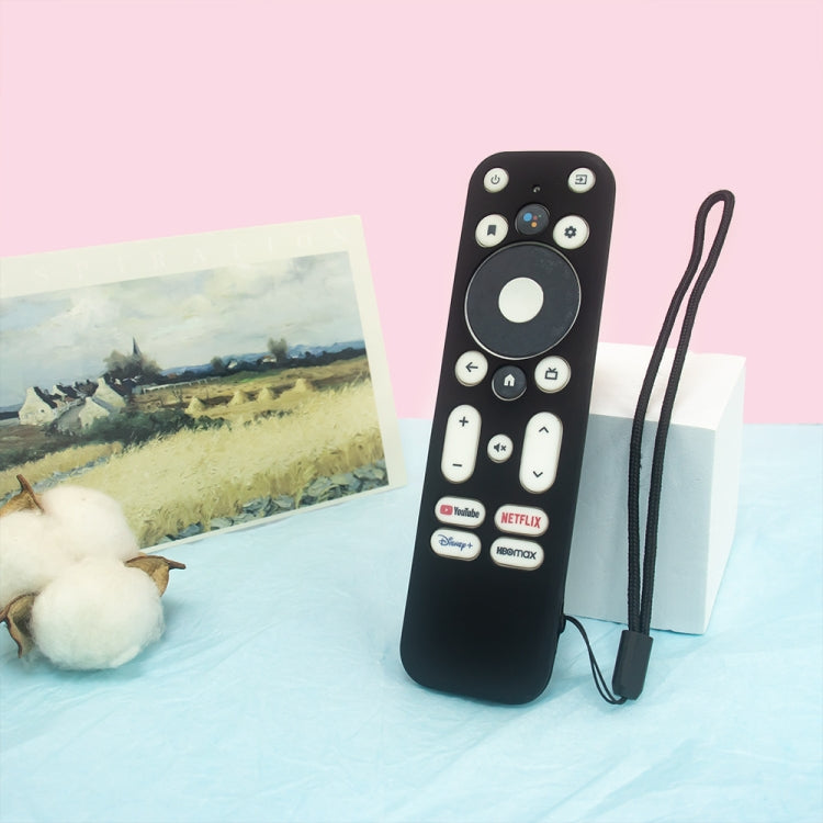 Y55 Pour ONN Android TV 4K UHD Appareil de Streaming Housse de Télécommande en Silicone Anti-Chute