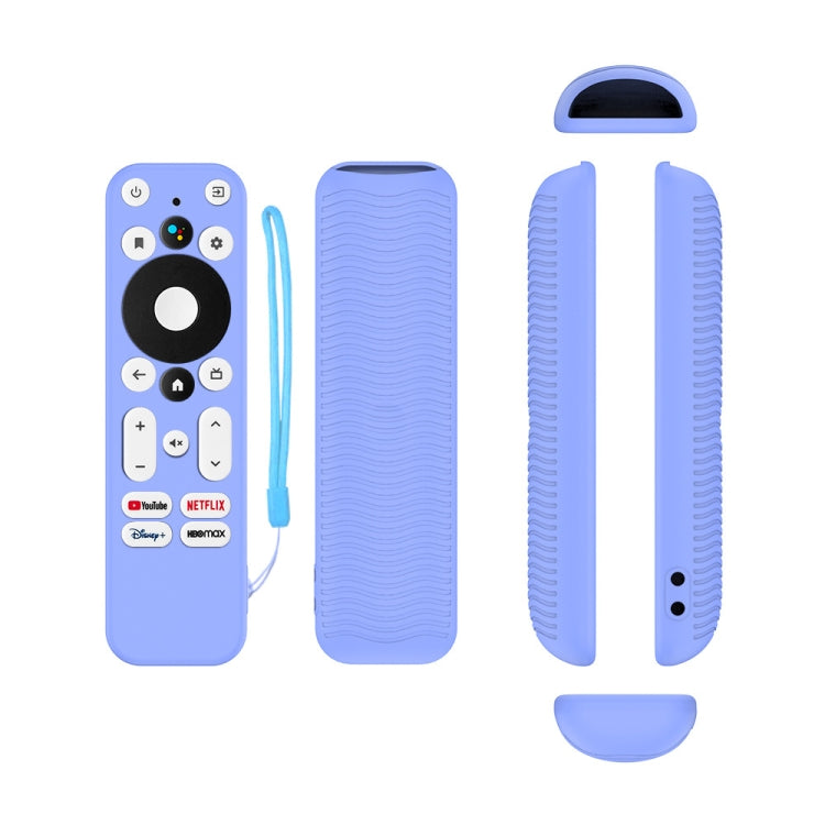 Y55 Pour ONN Android TV 4K UHD Appareil de Streaming Housse de Télécommande en Silicone Anti-Chute