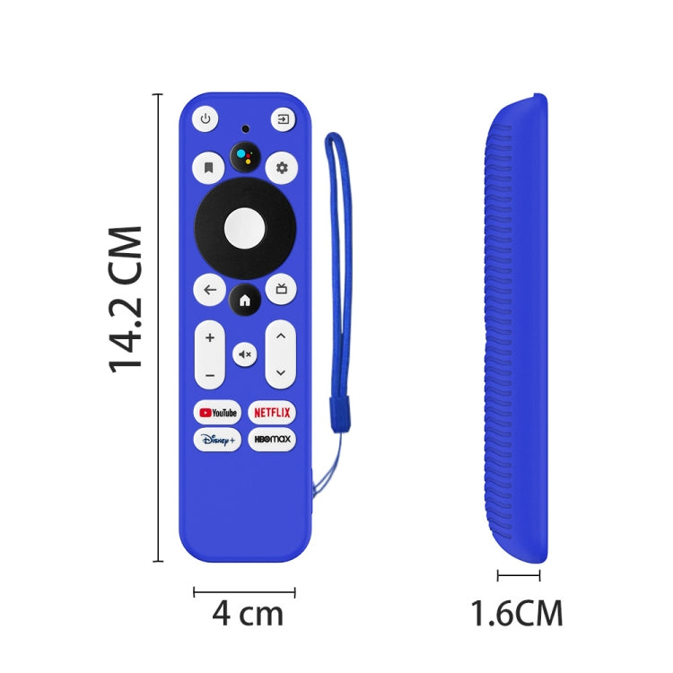 Y55 Pour ONN Android TV 4K UHD Appareil de Streaming Housse de Télécommande en Silicone Anti-Chute