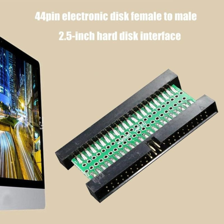 Adaptateur disque électronique IDE 2,5 pouces 44 broches mâle à mâle, 44 broches mâle à mâle IDE