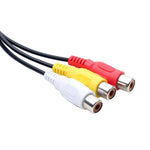 Câble audio AV USB vers 3 RCA bus 1 mâle 3 femelles, 25 cm, 1,5 m
