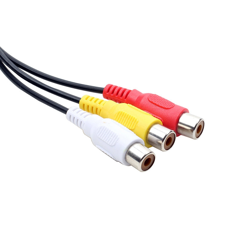 Câble audio AV USB vers 3 RCA bus 1 mâle 3 femelles, 25 cm, 1,5 m