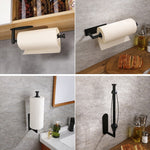 Porte-rouleau de papier essuie-tout en acier inoxydable à effet amortisseur, style 1