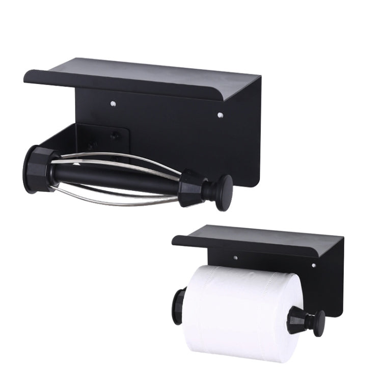 Porte-serviettes en papier à amortissement en acier inoxydable, support de rouleau de papier sans perforation, Style 2
