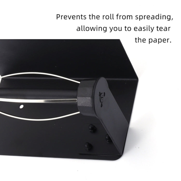 Porte-serviettes en papier à amortissement en acier inoxydable, support de rouleau de papier sans perforation, Style 2