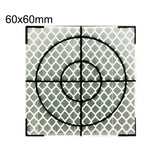 FP001 Autocollant Réfléchissant de Cartographie de Tunnel Diamant Point de Surveillance et de Mesure, Taille : 60x60mm, 60x60mm, 60x60mm avec Triangle