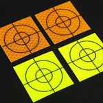 FP001 Autocollant Réfléchissant de Cartographie de Tunnel Diamant Point de Surveillance et de Mesure, Taille : 60x60mm, 60x60mm, 60x60mm avec Triangle