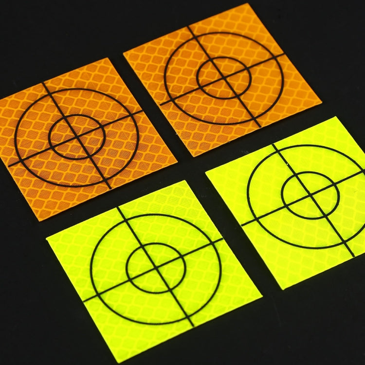 FP001 Autocollant Réfléchissant de Cartographie de Tunnel Diamant Point de Surveillance et de Mesure, Taille : 60x60mm, 60x60mm, 60x60mm avec Triangle