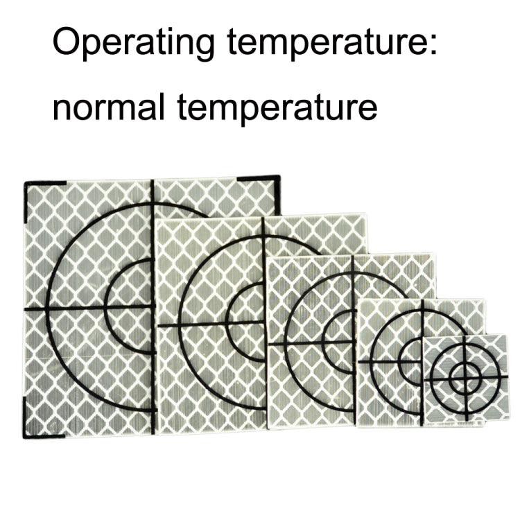 FP001 Autocollant Réfléchissant de Cartographie de Tunnel Diamant Point de Surveillance et de Mesure, Taille : 60x60mm, 60x60mm, 60x60mm avec Triangle
