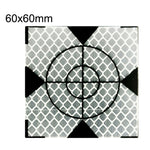 FP001 Autocollant Réfléchissant de Cartographie de Tunnel Diamant Point de Surveillance et de Mesure, Taille : 60x60mm, 60x60mm, 60x60mm avec Triangle