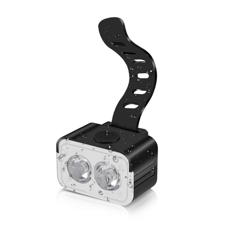 Lampe de vélo LED rechargeable USB pour extérieur, style : lumière avant, feu arrière, lumière avant + feu arrière