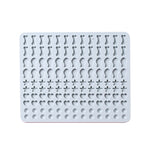 Tapis de cuisson en silicone à 130 cavités, mini moule à friandises pour animaux de compagnie, moule à pâtisserie pour chiens, moule à biscuits, moule à gâteaux, bleu, rose