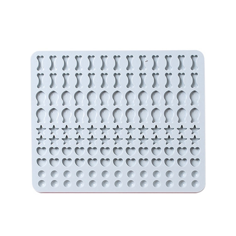 Tapis de cuisson en silicone à 130 cavités, mini moule à friandises pour animaux de compagnie, moule à pâtisserie pour chiens, moule à biscuits, moule à gâteaux, bleu, rose