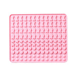 Tapis de cuisson en silicone à 130 cavités, mini moule à friandises pour animaux de compagnie, moule à pâtisserie pour chiens, moule à biscuits, moule à gâteaux, bleu, rose