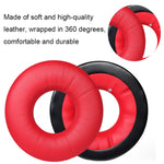 1 paire de housses d'écouteurs en éponge pour Sennheiser HD25-1II/25/25SP/25SP-II, noir, rouge, jaune, bleu, blanc, noir froissé