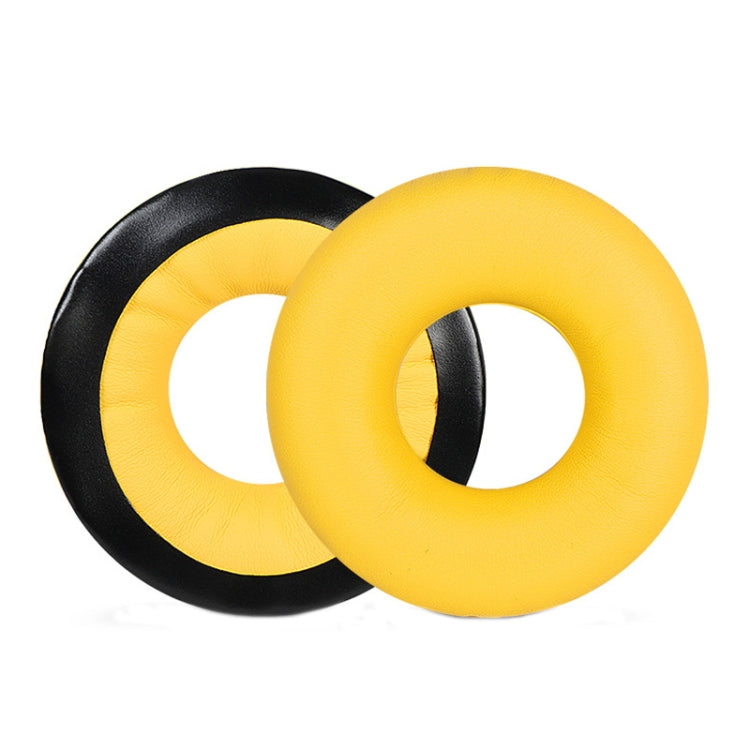 1 paire de housses d'écouteurs en éponge pour Sennheiser HD25-1II/25/25SP/25SP-II, noir, rouge, jaune, bleu, blanc, noir froissé