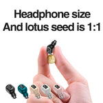 Écouteurs intra-auriculaires invisibles Bluetooth M5 avec affichage numérique, M5 Noir, M5 Blanc, M5 Couleur Chair, M5 Rose, M5 Vert
