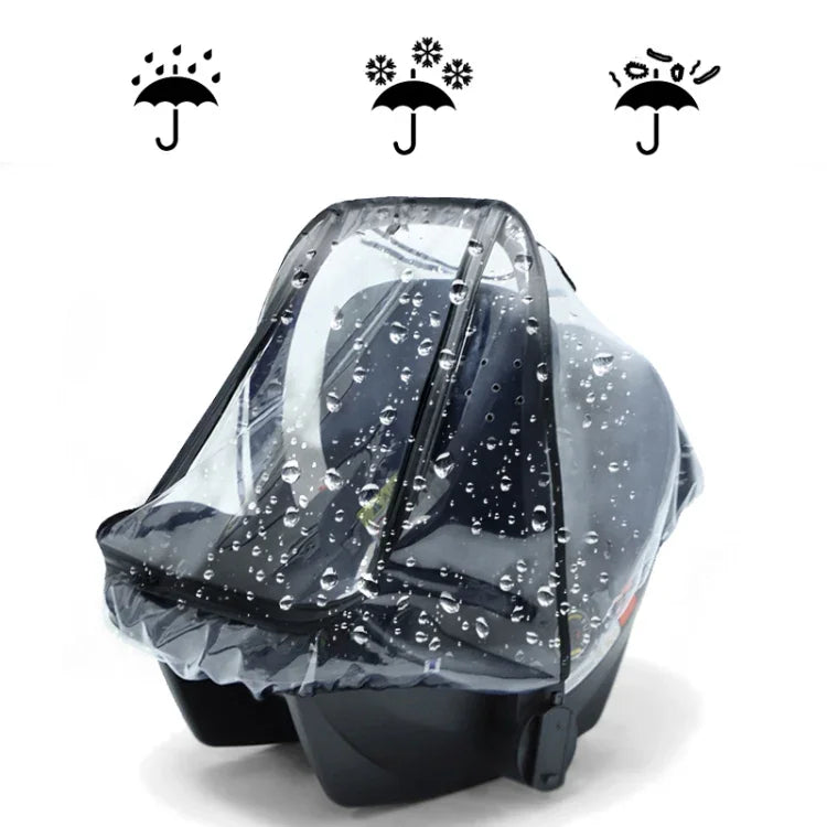 Housse de pluie transparente en EVA pour siège de sécurité bébé, Housse de pluie pour poussette, Housse de pluie