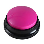 Bouton de communication pour animaux : boîte vocale pour chien, enregistreur vocal. Style : modèle d'enregistrement. Couleurs : rouge, rose, jaune, bleu lac, blanc, bleu foncé, bleu clair, vert, violet, rouge, orange.
