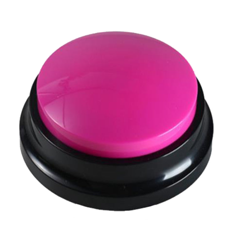 Bouton de communication pour animaux : boîte vocale pour chien, enregistreur vocal. Style : modèle d'enregistrement. Couleurs : rouge, rose, jaune, bleu lac, blanc, bleu foncé, bleu clair, vert, violet, rouge, orange.