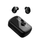 Casque Bluetooth mini invisible avec écran numérique stéréo SKY10 Charging Bin, SKY10 noir