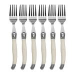 Ensemble de couteaux, fourchettes et cuillères en acier inoxydable avec manche en plastique, couverts occidentaux, 6 cuillères à café, 6 fourchettes, 6 cuillères à soupe