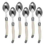 Ensemble de couteaux, fourchettes et cuillères en acier inoxydable avec manche en plastique, couverts occidentaux, 6 cuillères à café, 6 fourchettes, 6 cuillères à soupe