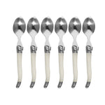 Ensemble de couteaux, fourchettes et cuillères en acier inoxydable avec manche en plastique, couverts occidentaux, 6 cuillères à café, 6 fourchettes, 6 cuillères à soupe