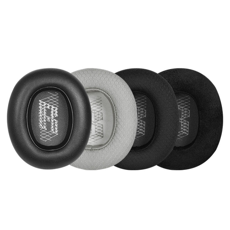 2 protège-écouteurs en éponge pour JBL Live 650BTNC/660/E65BTNC/Duet NC, en cuir protéiné pour Live 650BTNC, noir filet pour Live 650BTNC, gris filet pour Live 650BTNC, cuir+velours pour Live 650BTNC