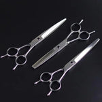 Ciseaux de toilettage pour animaux de compagnie pour chien et chat, outils de coupe de poils, Style : ciseaux droits, ciseaux à dents