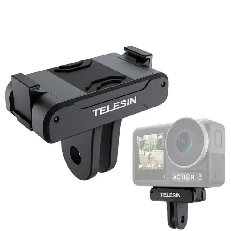 Adaptateur magnétique à deux griffes TELESIN pour caméra d'action DJI OSMO Action 3