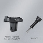 Adaptateur magnétique à deux griffes TELESIN pour caméra d'action DJI OSMO Action 3