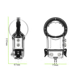 Boîtier étanche pour appareil photo Insta360 X3 (sans logo), neutre sans logo