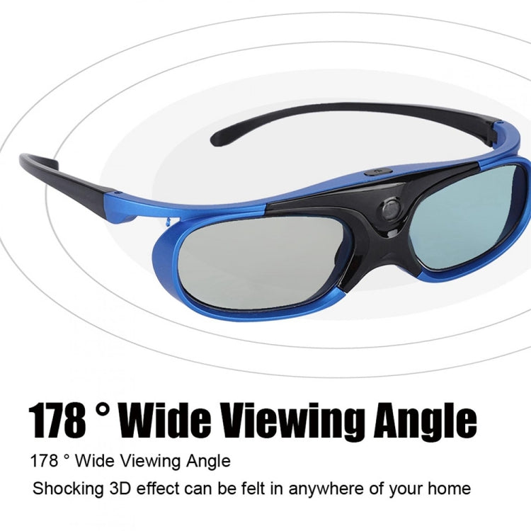 Lunettes 3D à obturateur actif JX30-T supportant 96HZ-144HZ pour projection DLP-LINK X5/Z6/H2