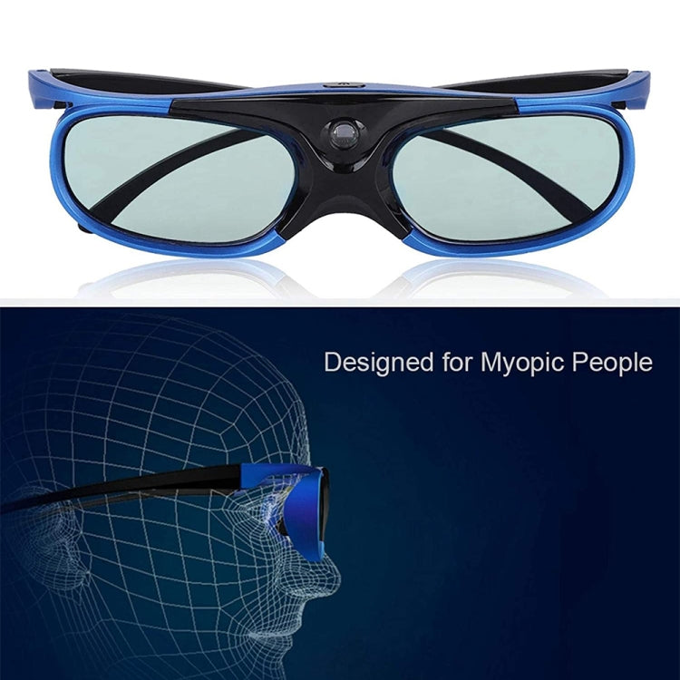 Lunettes 3D à obturateur actif JX30-T supportant 96HZ-144HZ pour projection DLP-LINK X5/Z6/H2