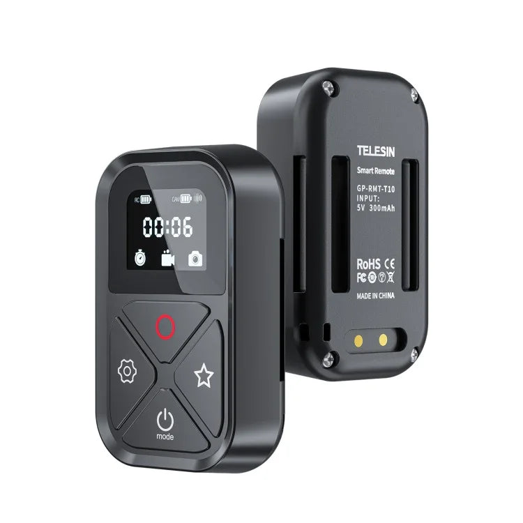 Télécommande Bluetooth TELESIN T10 80 m pour GoPro Hero11 Black / HERO10 Black / HERO9 Black / HERO8 Black / Max, pour GoPro