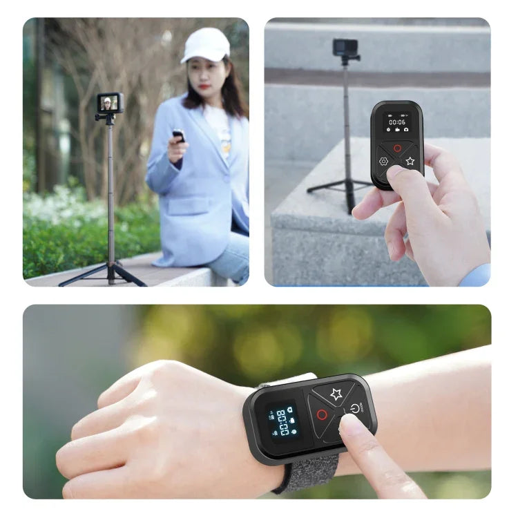 Télécommande Bluetooth TELESIN T10 80 m pour GoPro Hero11 Black / HERO10 Black / HERO9 Black / HERO8 Black / Max, pour GoPro