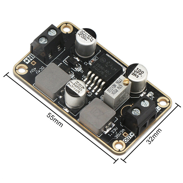 Module d'Alimentation DC-DC LM2596-ADJ Réglable Abaisseur 4V-40V à 1,23-35V 3A Carte Stéréotype, LM2596-ADJ 4V-40V à 1,23-35V