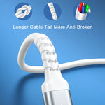 Câble de données REMAX RC-C008 2.4A TPE souple anti-casse, longueur 1m, USB vers Micro USB, USB vers 8 broches