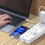 LDNIO Prise Multifonctionnelle de Voyage Maison Bureau 5+4 Ports Charge Rapide